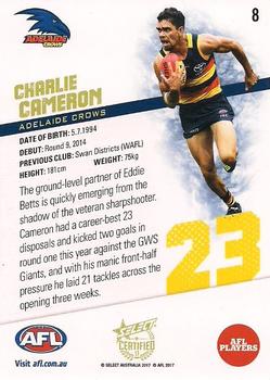 2017 Select Certified #8 Charlie Cameron Back
